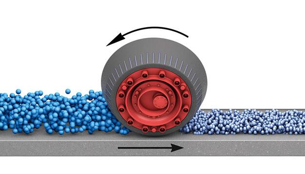 How does grinding roller work